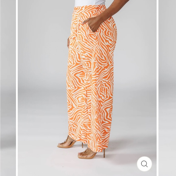 Zebra Print Palazzo Pants - Picture 3 of 5